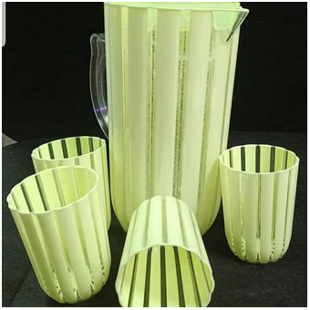 Heavy Acrylic Water Set: 6 Cups + 1 Water Jug