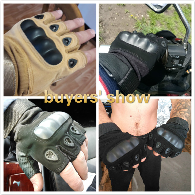 Outdoor Motorcycle Hard Knuckle Gloves Motorbike Motocross Military Tactical Cycling Gloves