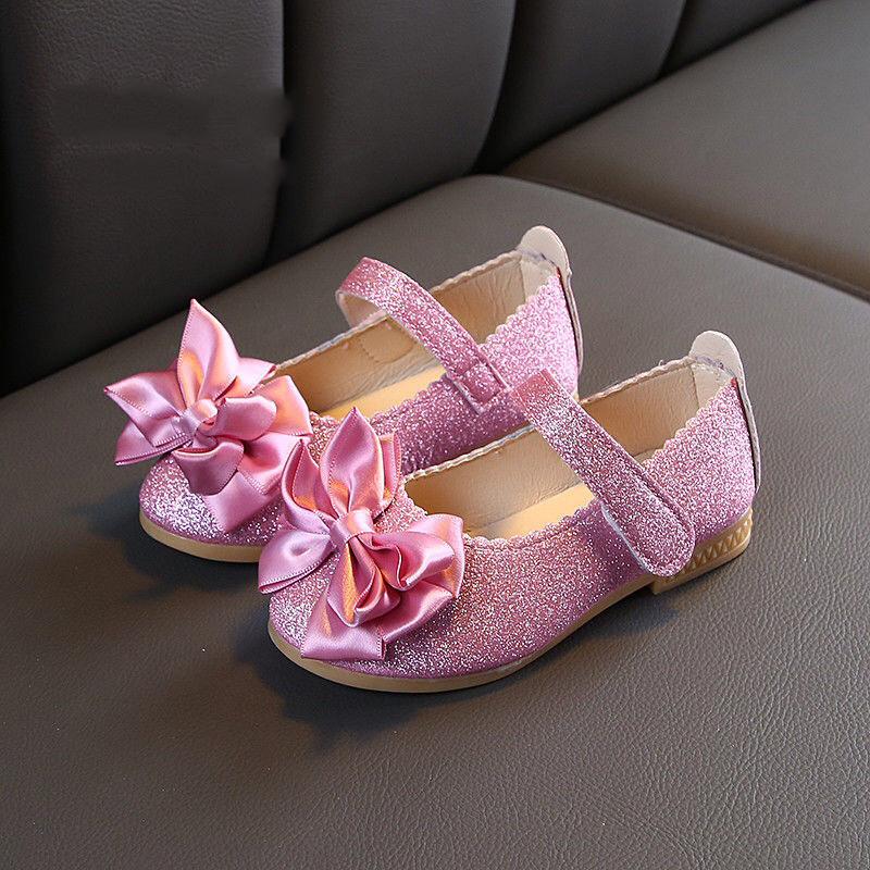 Fashion Children glittering kids shoes girls sneakers shoes bow Princess dancing Shoes dress shoes