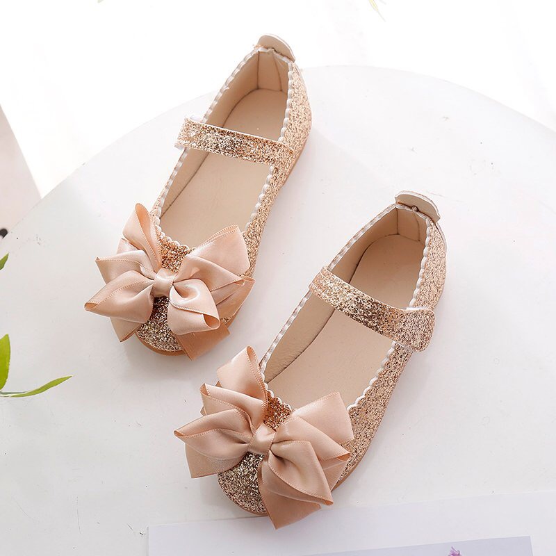 Fashion Children glittering kids shoes girls sneakers shoes bow Princess dancing Shoes dress shoes