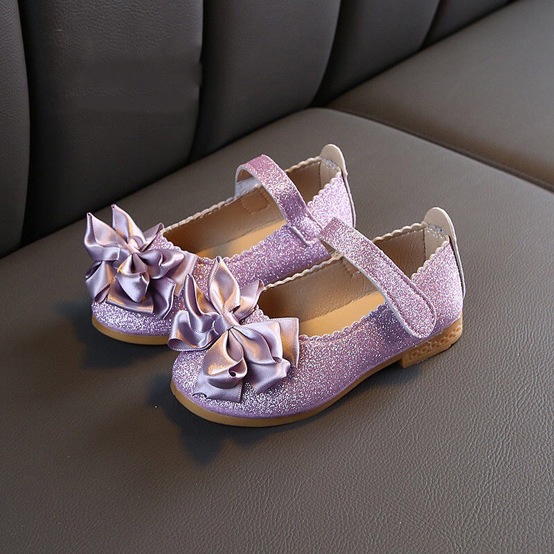 Fashion Children glittering kids shoes girls sneakers shoes bow Princess dancing Shoes dress shoes