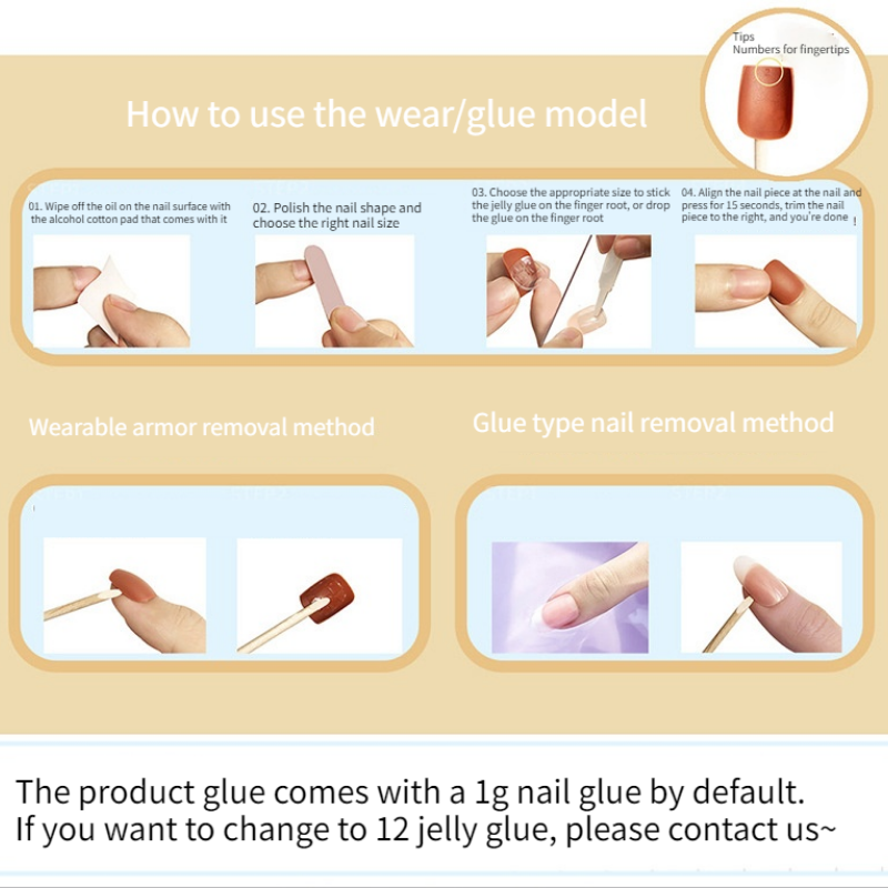 Long Ballet Rose Red Fake Nails Wearing Nail Stickers Finished Nail Stickers 24 Pieces of Nail Stick view 4