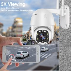 Smart Life WiFi IP Camera Outdoor 3MP HD CCTV Camera PTZ Dome Camera Home Security Surveillance