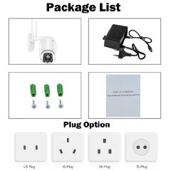 Smart Life WiFi IP Camera Outdoor 3MP HD CCTV Camera PTZ Dome Camera Home Security Surveillance