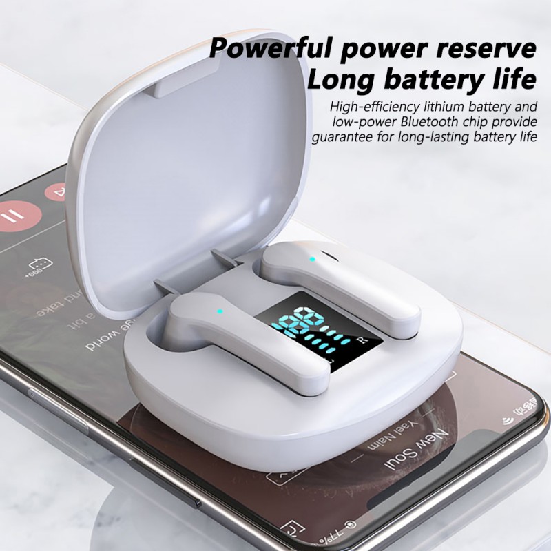 In-ear Bluetooth Headset HiFi Music Stereo Earbuds Sports Gaming Noise Cancel Headphone With Microp