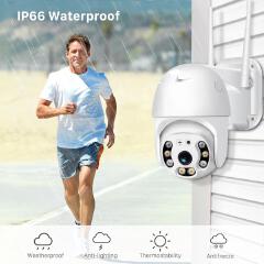 Full Color Night Vision Motion Detection 4X Digital  Outdoor PTZ DOME Mini IP Camera