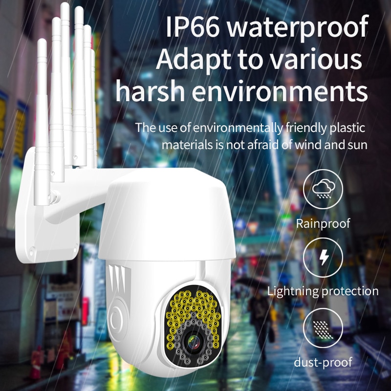 Auto Tracking Camera Wifi Speed Dome Outdoor Wireless Wifi Security Camera Pan Tilt 4x Zoom Networ