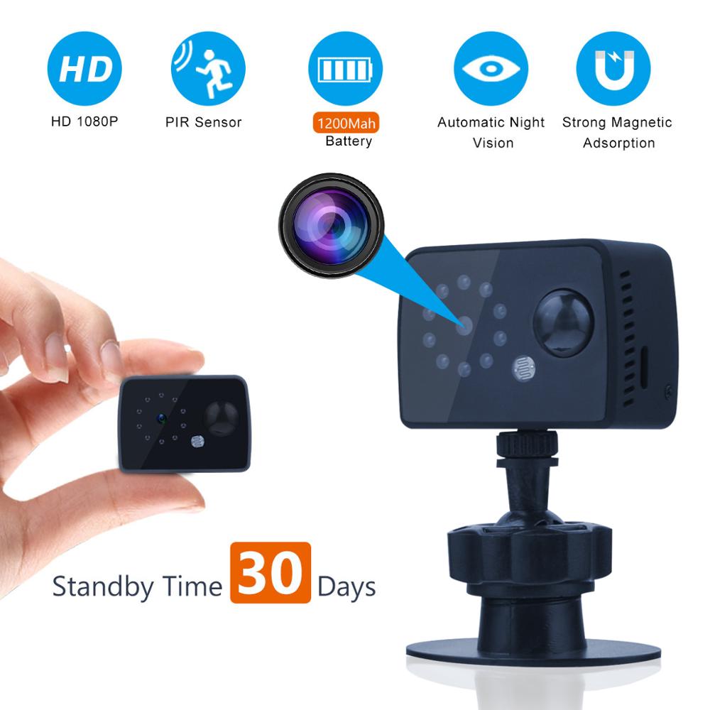 Mini Battery Camera Body Sensor  Computer Webcamera Night Vision Infrared Cameras Small Standby 7Day
