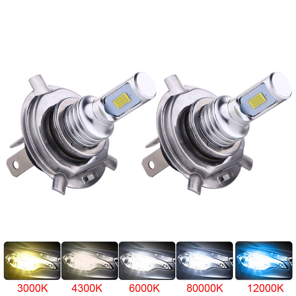 2Pcs Mini Car Headlight Bulbs LED Lamp with CSP Chip 12000LM Auto Fog Lights 6000K 8000K