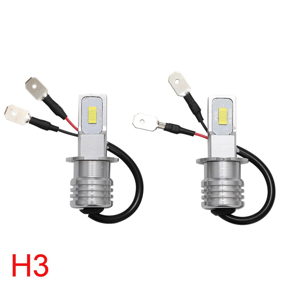 2Pcs Mini Car Headlight Bulbs LED Lamp with CSP Chip 12000LM Auto Fog Lights 6000K 8000K