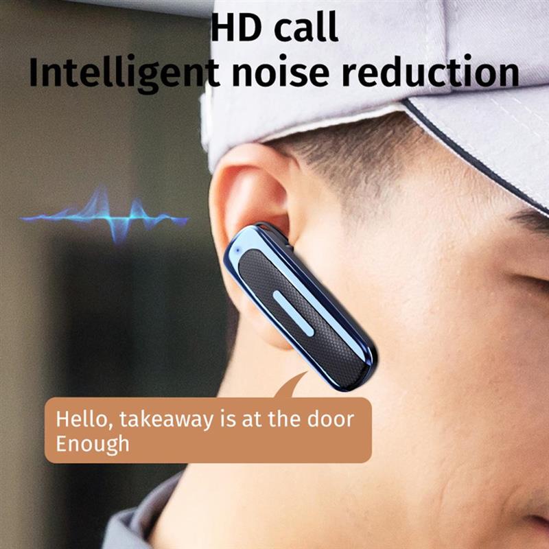 Bluetooth Earphone In-ear 5.0 Single Mini invisible Earbud Hands Free Call Stereo Music Headset wit