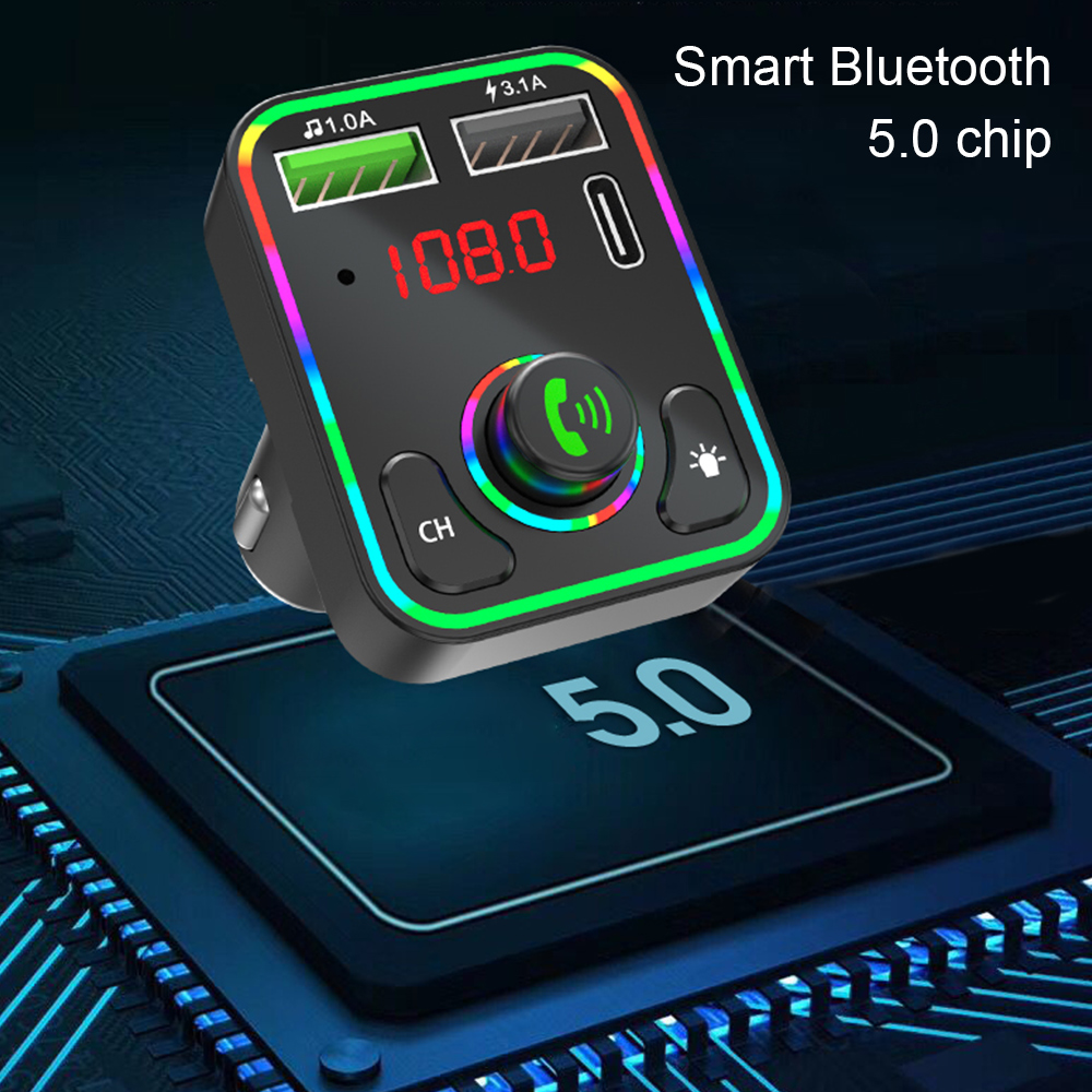 Bluetooth Wireless Car FM Transmitter MP3 Player Radio Adapter USB Fast Charger Handsfree
