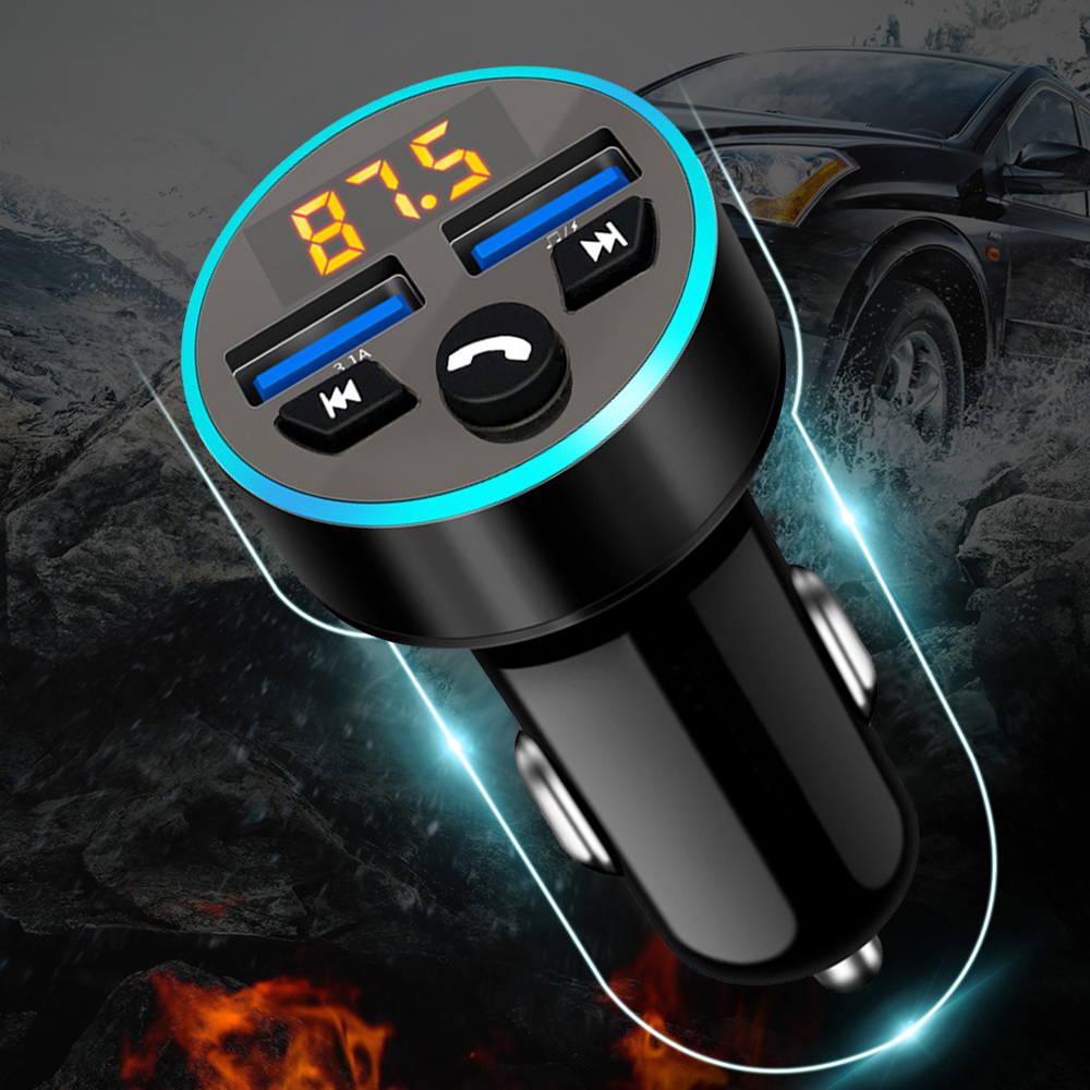 Fast Charging Usb Car Wireless Bluetooth Fm Radio Transmitter Car Mp3 Radio Charger