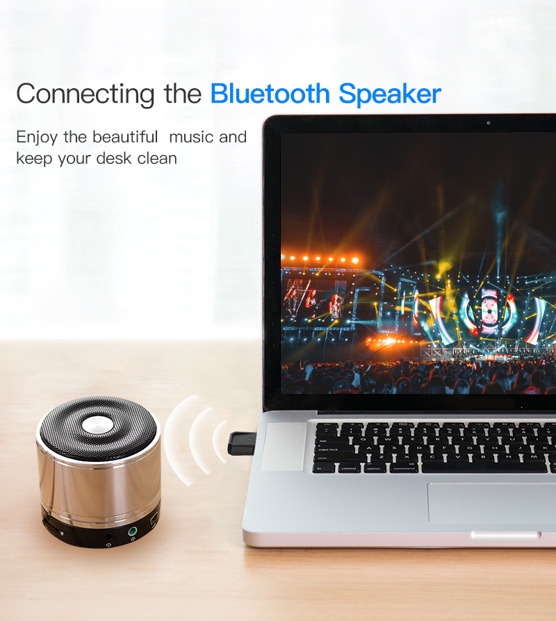 Bluetooth 5.0 USB Adapter Bluetooth Receiver Mini Audio Adapter For Computer PC Desktop Laptop