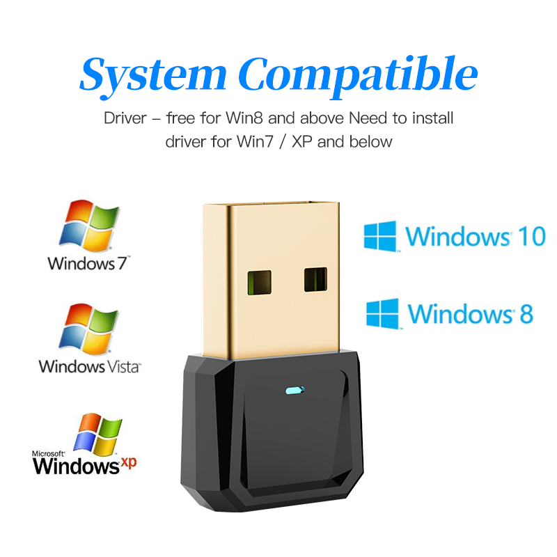 Bluetooth 5.0 USB Adapter Bluetooth Receiver Mini Audio Adapter For Computer PC Desktop Laptop