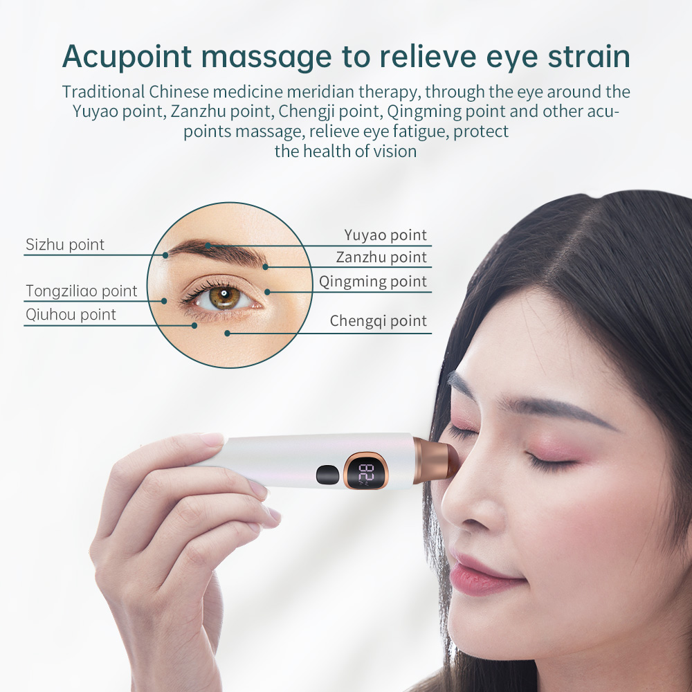 Bianstone eye massager OEM customized vibrating hot compress eye beauty device small home massage stick view 2