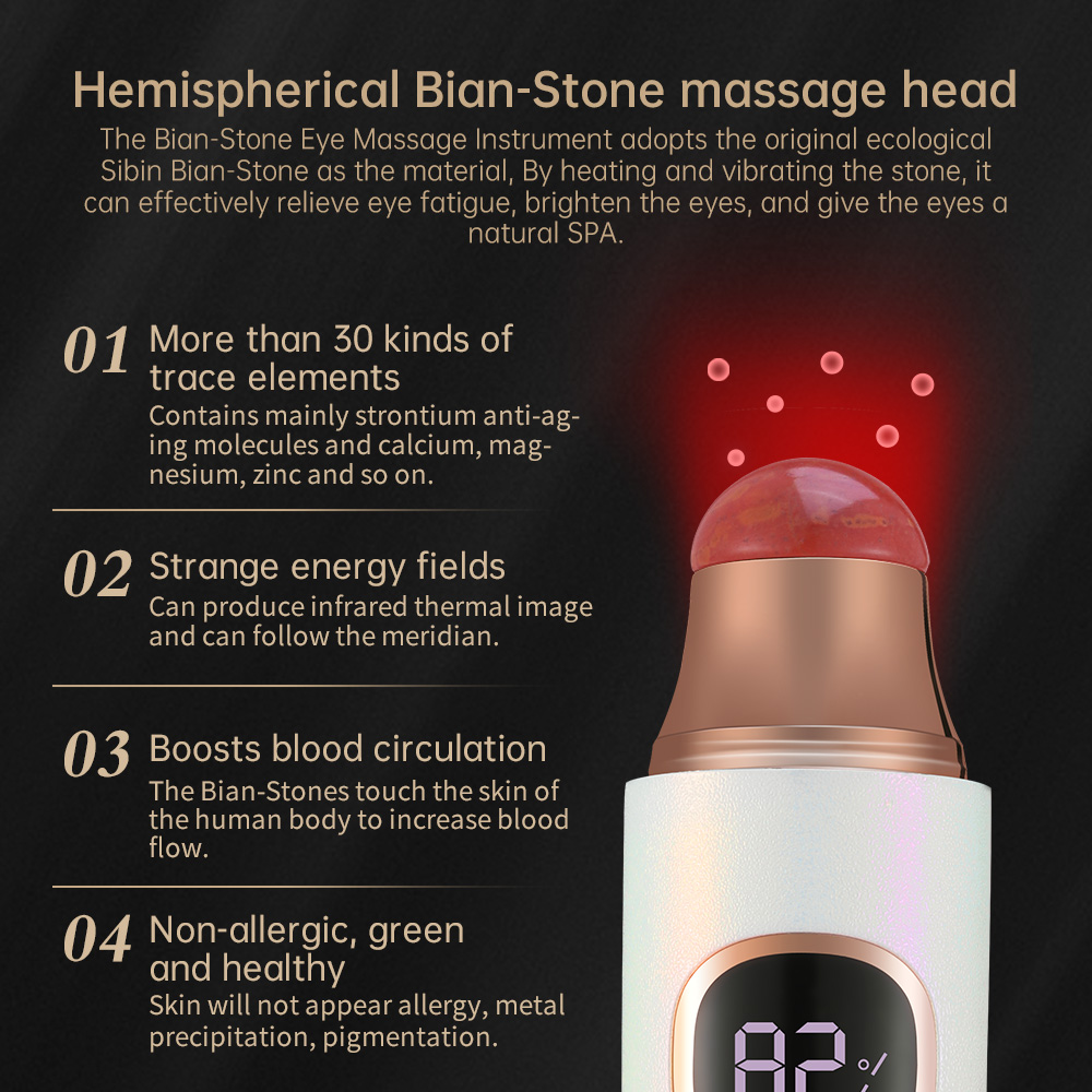 Bianstone eye massager OEM customized vibrating hot compress eye beauty device small home massage stick view 4