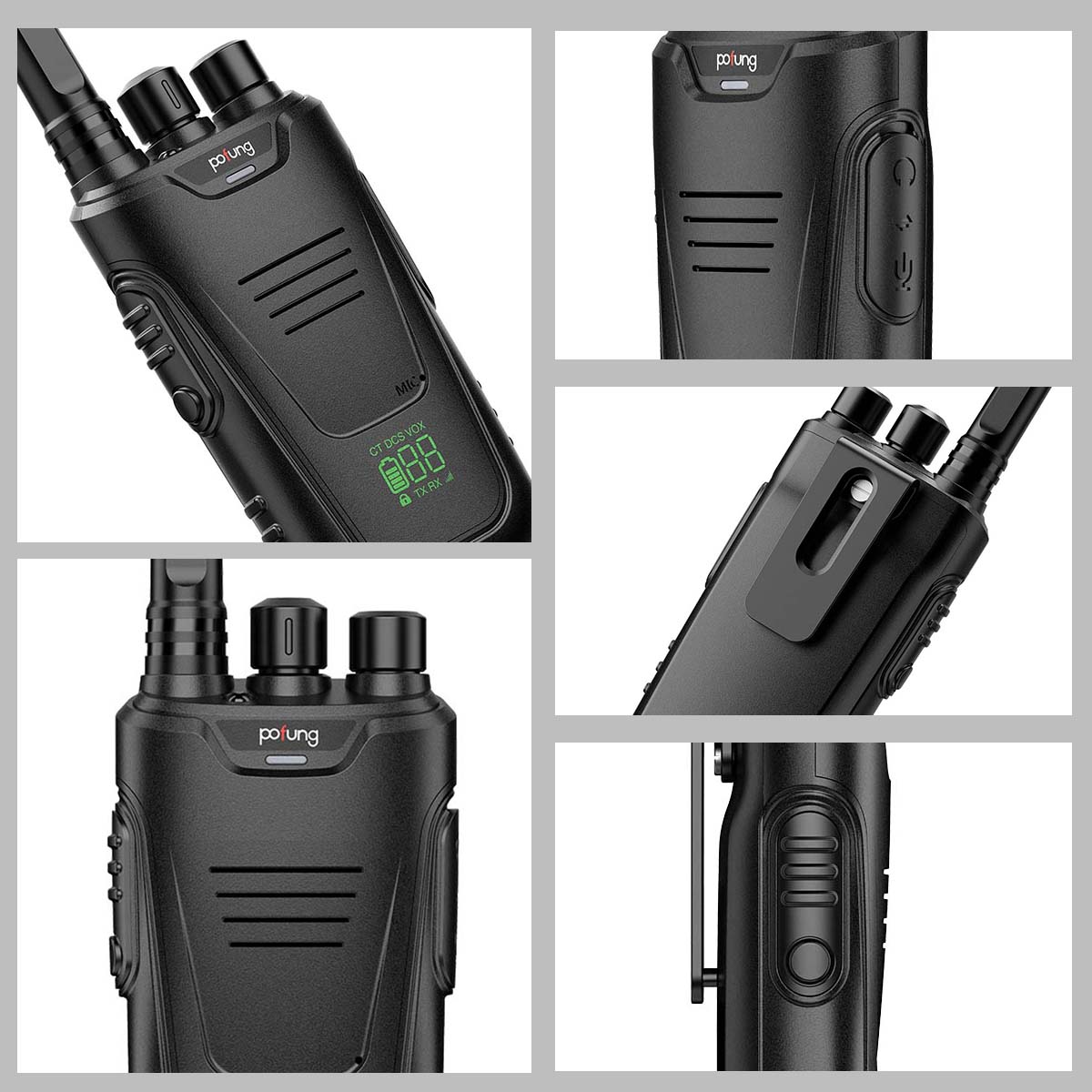 Walkie Talkie Portable Two Way Radios Mini Small USB Charger For Adult