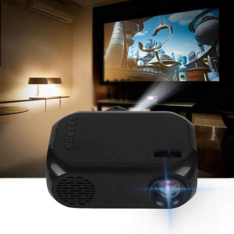 1080P Portable Home LED Projector 2000 Lumens LED Smart Home Theater Projector TF SD Card U Disk USB HD