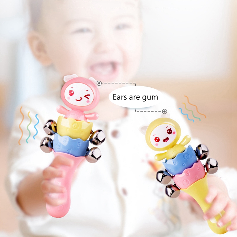 Baby Toys 0-12 Months Montessori Hand Shaking Toys Baby Rattles Crib Mobiles Toy 0-12 Months Newborn Infant Baby Boy Toys Gifts