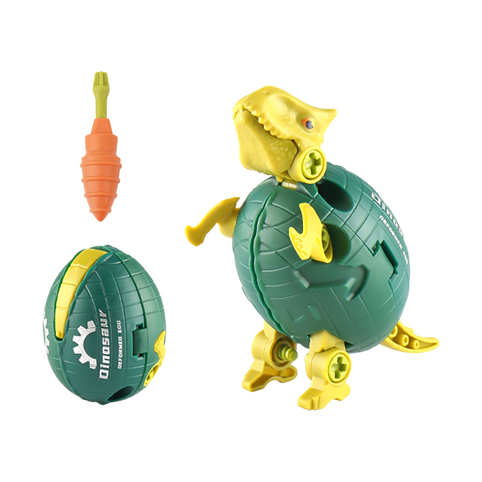 Creative Dinosaurs Egg Robot Mecha Action Anime Figure Toy Building Block Toy Deformed Children's Gifts