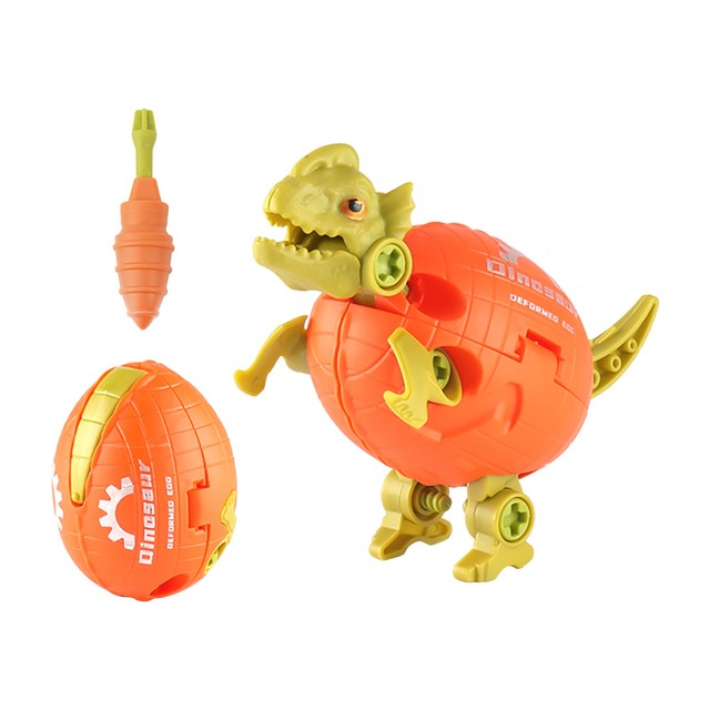 Creative Dinosaurs Egg Robot Mecha Action Anime Figure Toy Building Block Toy Deformed Children's Gifts
