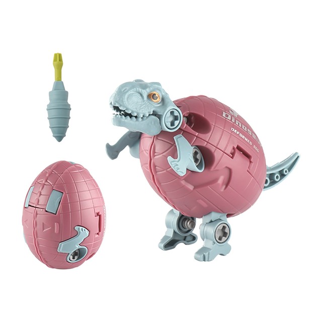 Creative Dinosaurs Egg Robot Mecha Action Anime Figure Toy Building Block Toy Deformed Children's Gifts