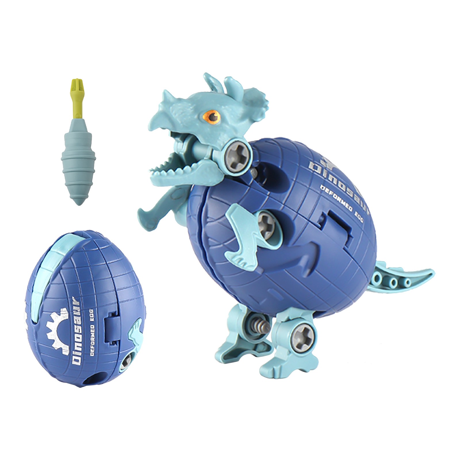 Creative Dinosaurs Egg Robot Mecha Action Anime Figure Toy Building Block Toy Deformed Children's Gifts