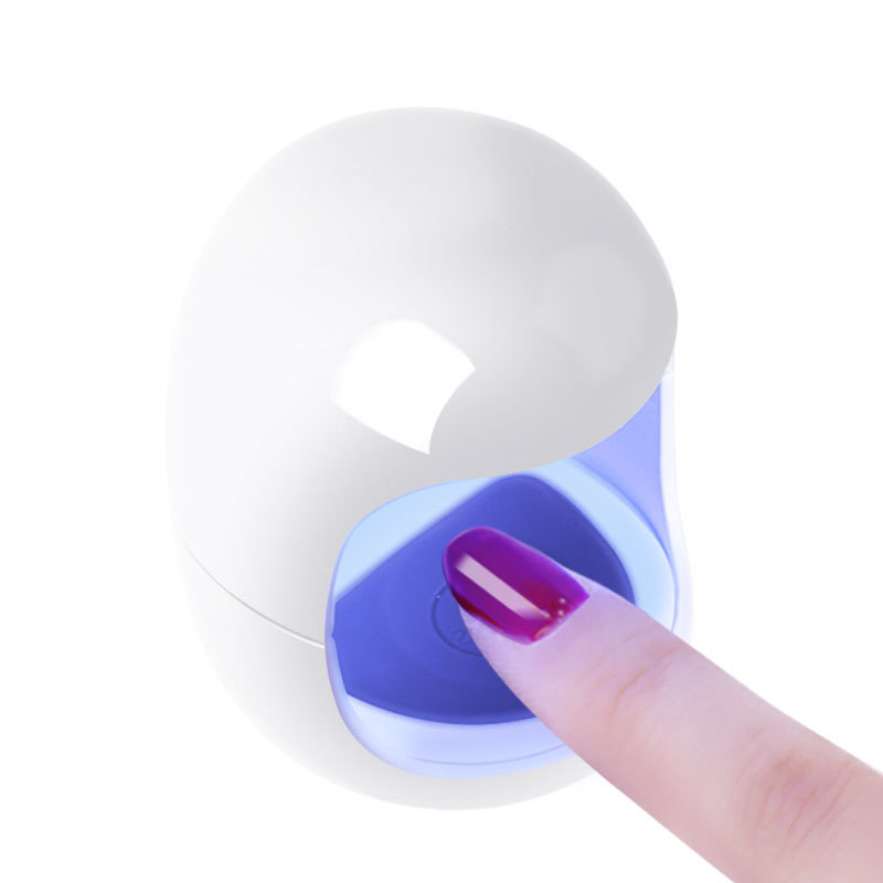 MINI Nail Dryer 3W USB UV LED Lamp Nail Art Manicure Tools Pink Egg Shape Design 30S Fast Drying Curing Light for Gel Polish view 3