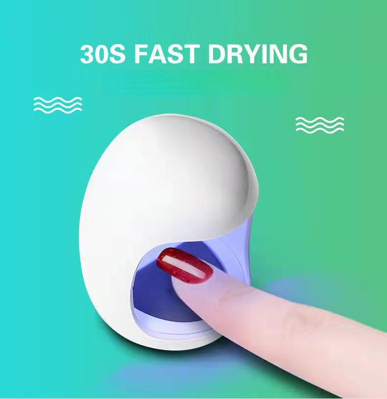 MINI Nail Dryer 3W USB UV LED Lamp Nail Art Manicure Tools Pink Egg Shape Design 30S Fast Drying Curing Light for Gel Polish