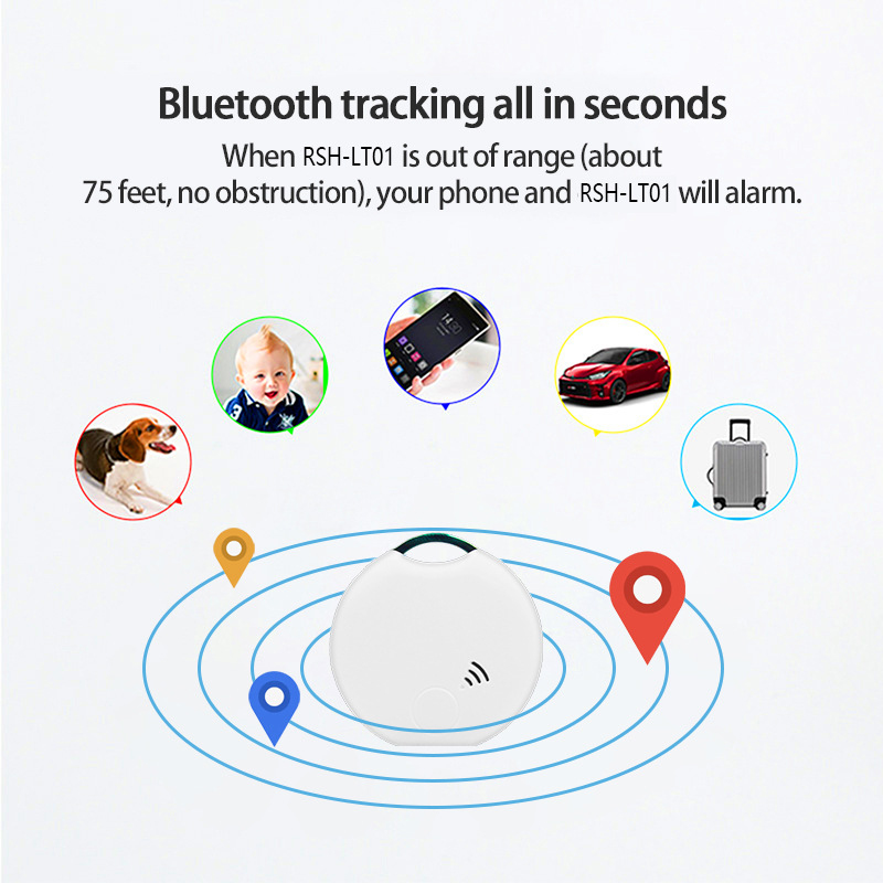 Tuya/Smart Life Bluetooth Smart Tags Anti-lost Device Pet Anti-lost Location Tracker Intelligent Two-way Search For Keys Wallets