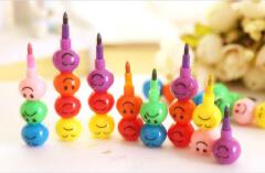 7 Color Art Supplies for Kids Pastel Pen Drawing Set Stationery Smiley Face Crayons Supplies Drawing 2pcs
