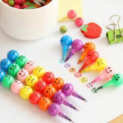 7 Color Art Supplies for Kids Pastel Pen Drawing Set Stationery Smiley Face Crayons Supplies Drawing 2pcs