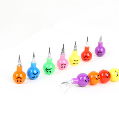 7 Color Art Supplies for Kids Pastel Pen Drawing Set Stationery Smiley Face Crayons Supplies Drawing 2pcs