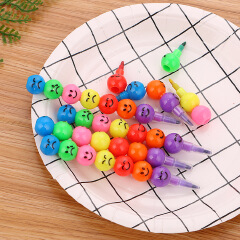 7 Color Art Supplies for Kids Pastel Pen Drawing Set Stationery Smiley Face Crayons Supplies Drawing 2pcs