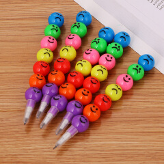 7 Color Art Supplies for Kids Pastel Pen Drawing Set Stationery Smiley Face Crayons Supplies Drawing 2pcs