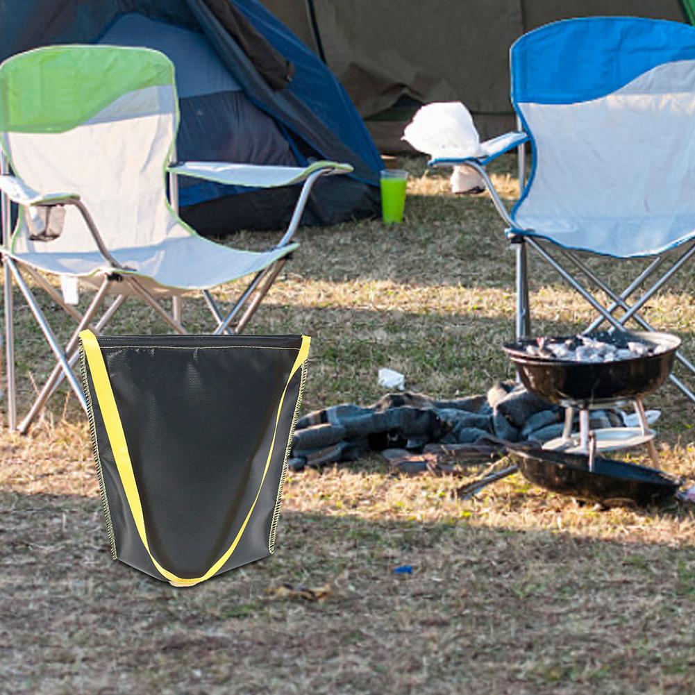Fire Extinguisher Cloth Bag Outdoor BBQ Charcoal Fire Extinguisher Cloth Bag Convenient Camping Fire-Proof Storage Bag