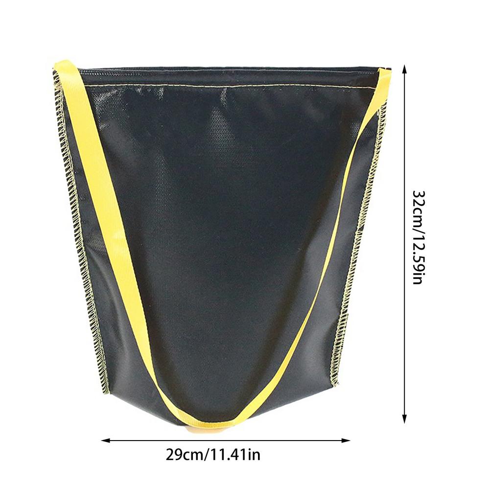 Fire Extinguisher Cloth Bag Outdoor BBQ Charcoal Fire Extinguisher Cloth Bag Convenient Camping Fire-Proof Storage Bag