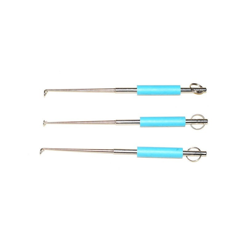 Stainless Steel Easy Fish Hook Remover Safety Fishing Hook Extractor Detacher Rapid Decoupling Device Outdoor Fishing Tools