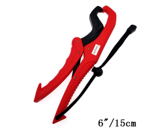 Fish Grabber Plier Controller Practical Fishing Gripper Gear Tool ABS Grip Tackle Holder Fish Clamp with Adjustable Rope