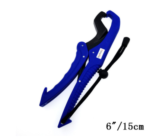 Fish Grabber Plier Controller Practical Fishing Gripper Gear Tool ABS Grip Tackle Holder Fish Clamp with Adjustable Rope