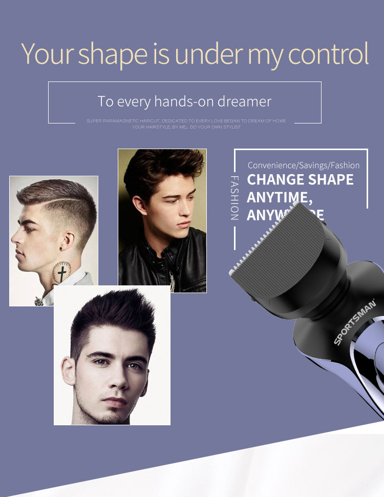 Electric Shaver Wet-Dry Dual Use Water Proof Electric Razor Nose Ear Hair Trimmer Rechargeable Shaving Machine for Men