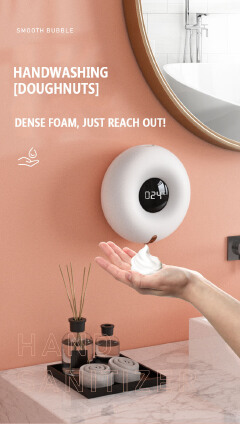 Automatic Soap Dispenser USB Rechargeable 300ml Liquid Soap Dispensers Digital Display Foam Hand Sanitizer Machine