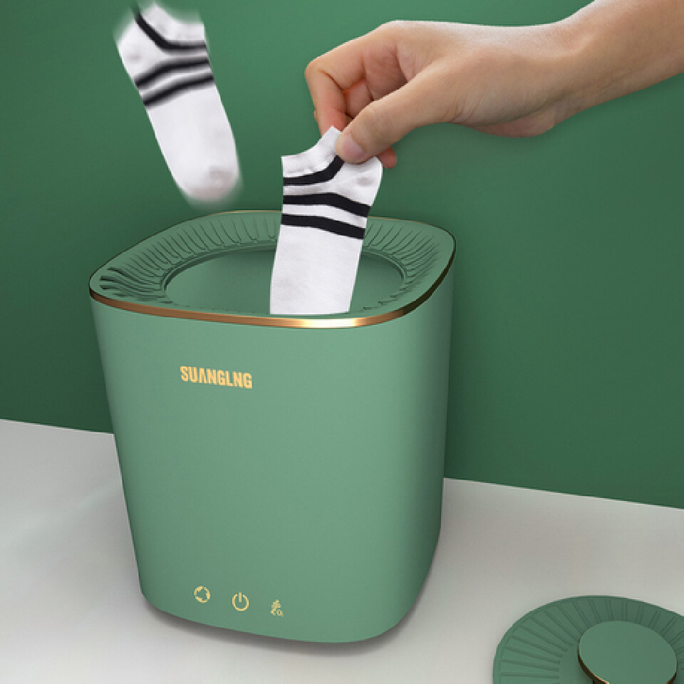 2.5L Mini Portable Washing Machine Smart Sensor Ultrasonic Turbo Cleaner Dormitory Underwear Small Sterilization Instrument