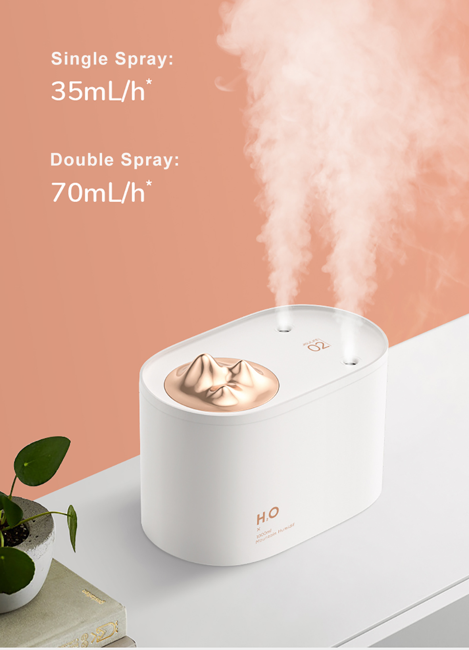 1000ml Air Humidifier Diffuser USB Portable Aroma Diffuser for Home Office Baby Moisturizing Diffuser