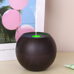 Mini Air Humidifier Ultrasonic USB Aroma Diffuser Wood Grain LED Night Light Electric Essential Oil Diffuser Aromatherapy Home
