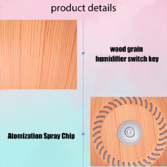 Mini Air Humidifier Ultrasonic USB Aroma Diffuser Wood Grain LED Night Light Electric Essential Oil Diffuser Aromatherapy Home