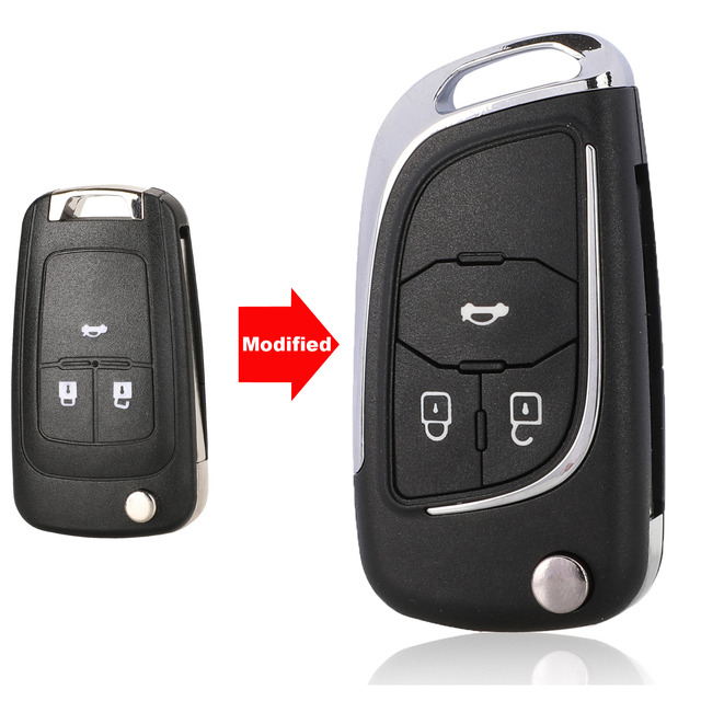 Modified Folding Remote Car Key Shell Fob Case For Chevrolet Cruze Epica Lova Camaro Impala 2 3 4 5 Button HU100 Cover