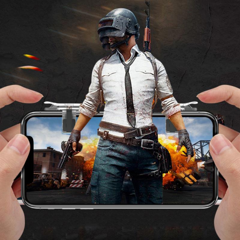 Phone Gamepad Trigger Fire Button Aim Key L1R1 Shooter Controller PUBG Lightweight And Portable For IPhone/HUAWEI/Samsung Phone