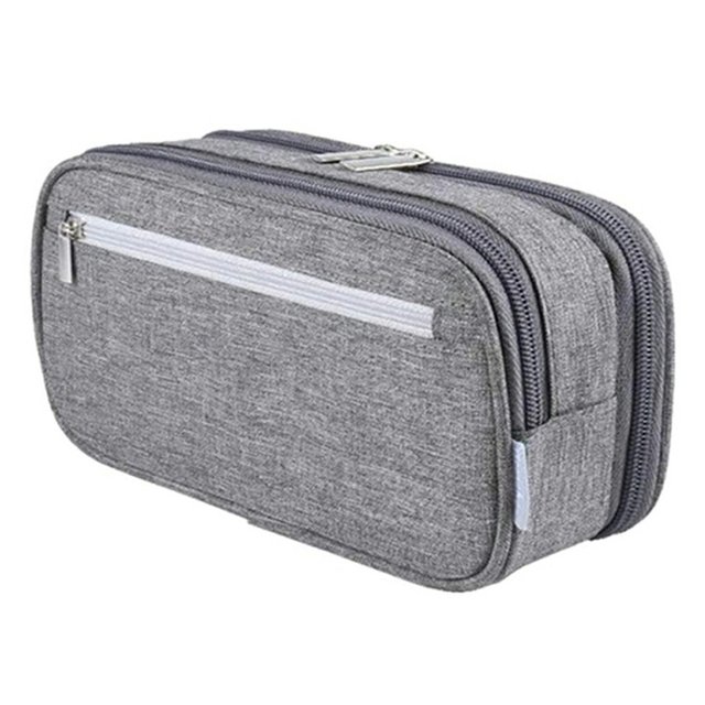 Pencil Case Large Capacity Waterproof Case Office And School Supplies Zippered Desk Organizer Case Durable For Men And Women